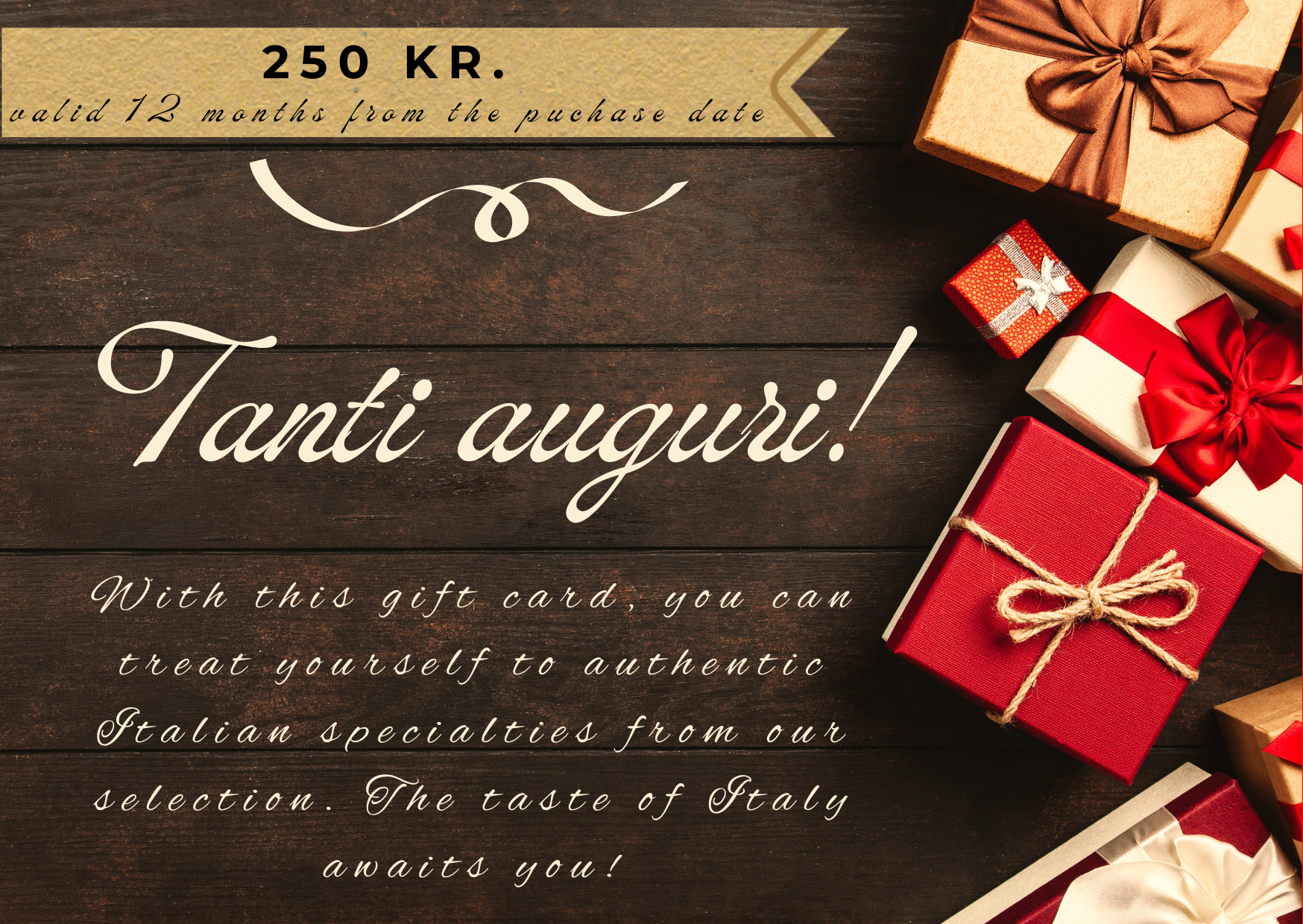 Italia Mia gift card